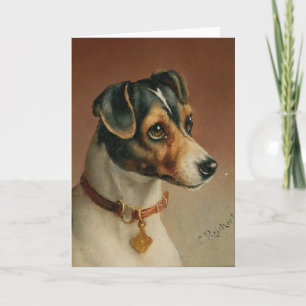 Portret van een Jack Russel Terriër   Carl Reicher Kaart