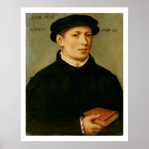 Portret van een jong Man, 1528 Poster
