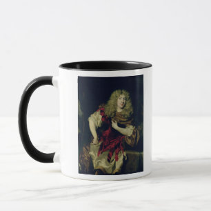 Portret van een jong Man, 1676 Mok