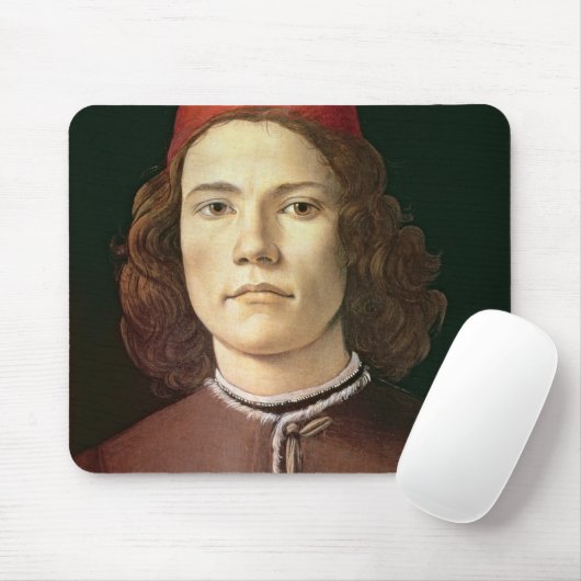 Portret van een jong Man, c.1480-85 Muismat (Met muis)