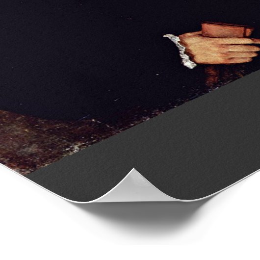 Portret van een jong Man (de jonge Engelsman) Poster (Hoek)