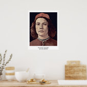 Portret van een jong Man door Sandro Botticelli Poster (Keuken)