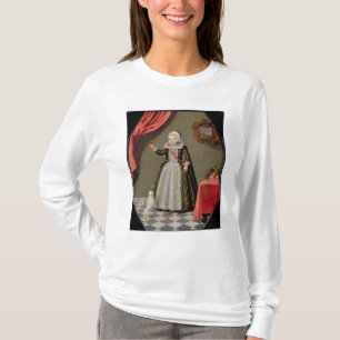 Portret van een jong meisje met een vogel t-shirt