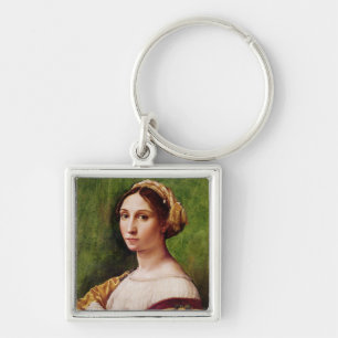 Portret van een jong meisje sleutelhanger