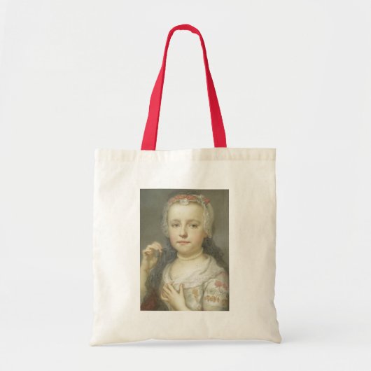 Portret van een jong meisje tote bag (Voorkant)
