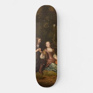 Portret van een jong paar ( Nederlandse kunst) Skateboard