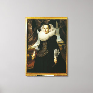 Portret van een jonge Nederlandse vrouw Canvas Afdruk