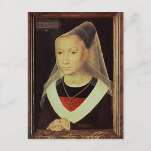 Portret van een jonge vrouw, 1480 briefkaart