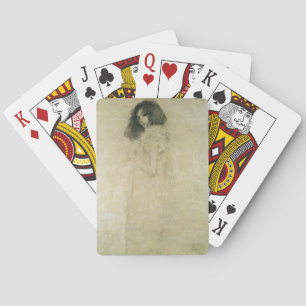 Portret van een jonge vrouw, 1896-1997 pokerkaarten