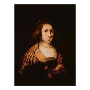 Portret van een jonge vrouw perfect poster