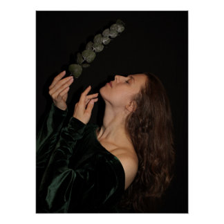 Portret van een jongedame perfect poster