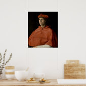 Portret van een kardinaal poster (Keuken)