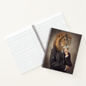 Portret van een leeuw notitieboek (Binnen)