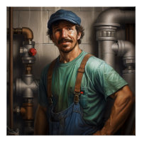 Portret van een loodgieter