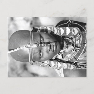 Portret van een Maasai Briefkaart