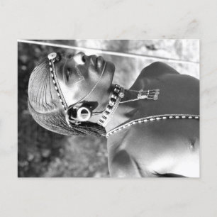 Portret van een Maasai Warrior Briefkaart