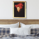 Portret van een Man, 1433 (olie op eikenhout) (zie Canvas Afdruk (Insitu (Slaapkamer))