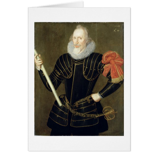 Portret van een Man, 1593 (olie op het paneel) (Voorkant)