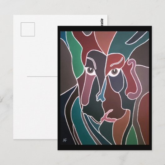 Portret van een Man door Alfred Fox Briefkaart (Voorkant / Achterkant)