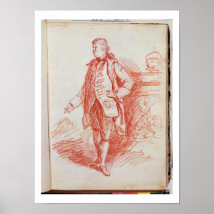 Portret van een Man, Edward Gibbon (1737-1994) Poster