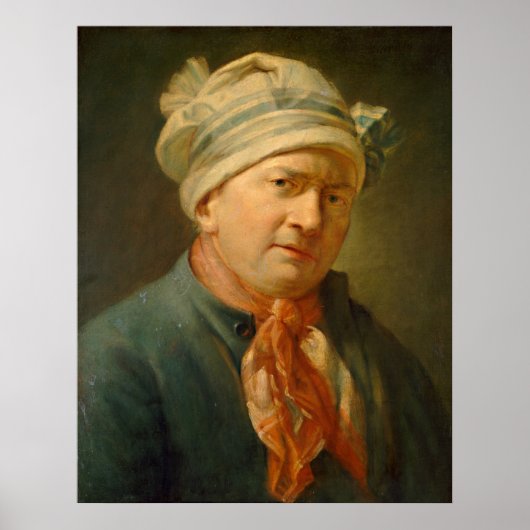 Portret van een Man - Jean-Siméon Chardin Fine Art Poster (Voorkant)