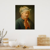 Portret van een Man - Jean-Siméon Chardin Fine Art Poster (Keuken)