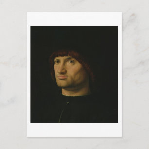 Portret van een Man, of Condottiere, 1475 (olie o Briefkaart