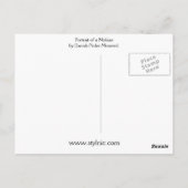 Portret van een Nubian Briefkaart (Achterkant)