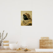 Portret van een Nubian Poster (Keuken)