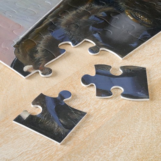 Portret van een onbekende vrouw, Ivan Kramskoi Legpuzzel (Zijkant)