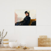 Portret van een onbekende vrouw van Ivan Kramskoi Poster (Keuken)