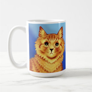 Portret van een oranje kat door Louis Wain Koffiemok