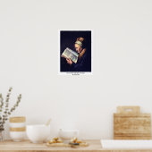 Portret van een oude vrouw die leest. Door Gerrit Poster (Keuken)