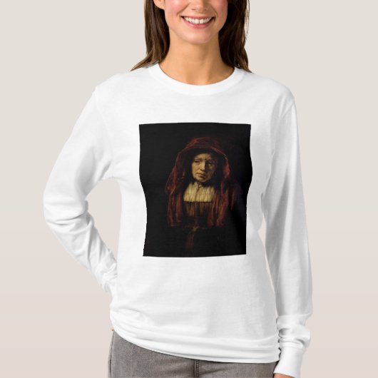 Portret van een oude vrouw t-shirt (Voorkant)