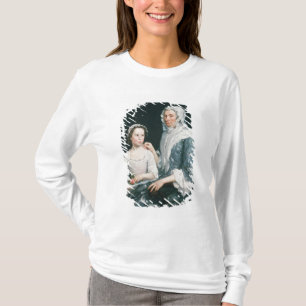 Portret van een oudere dame en een jong meisje t-shirt