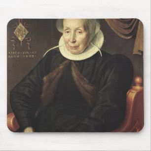 Portret van een oudere vrouw, 1603 muismat