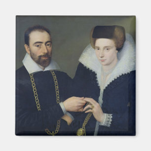 Portret van een paar magneet
