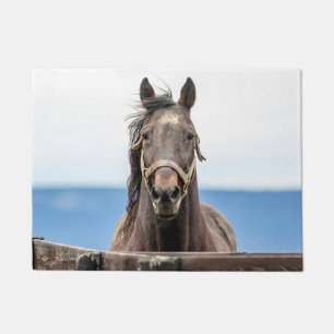 Portret van een paard deurmat