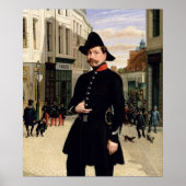 Portret van een politieagent in Douai in 1848 Poster (Voorkant)