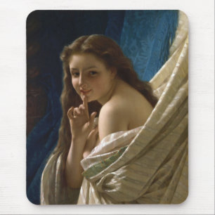 Portret van een prachtig Flirty jonge vrouw Muismat