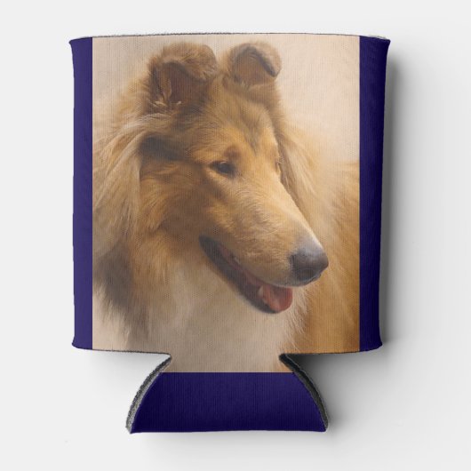 Portret van een ruige Sable Collie Blikjeskoeler (Voorkant)