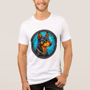 Portret van een schattige hond Tri-Blend shirt