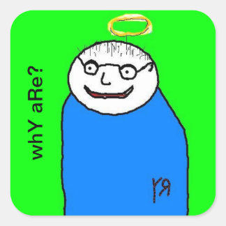 Portret van een Vriend Sticker