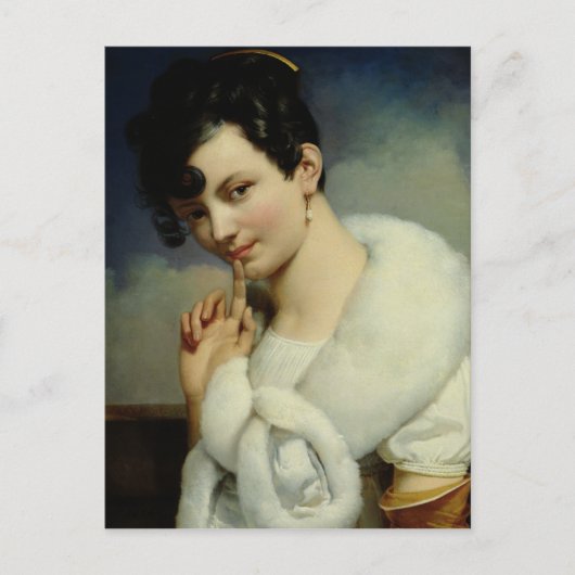 Portret van een vrouw 3 briefkaart (Voorkant)