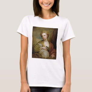 Portret van een vrouw als St. Agnes, traditioneel T-shirt