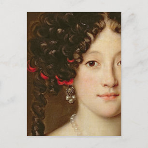 Portret van een vrouw briefkaart