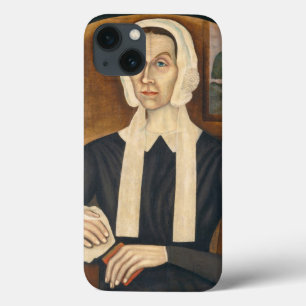 Portret van een vrouw, c. 1845 (olie op canvas) iPhone 13 hoesje
