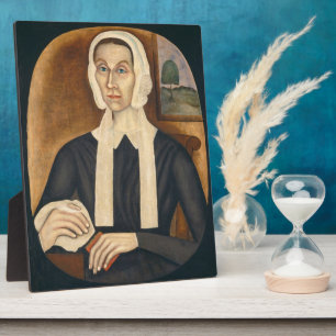 Portret van een vrouw, c. 1845 (olie op canvas) fotoplaat