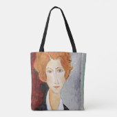 Portret van een vrouw draagtas (Achterkant)