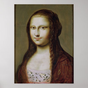 Portret van een vrouw geïnspireerd door de Mona L Poster